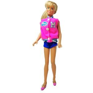 1988 Vintage Sweet Maxie Doll By Hasbro Wearing Her Cheerleading Jacket